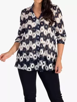 Front Page 11 Chesca Gupiere Lace Circle Jacket, Ivory/Navy