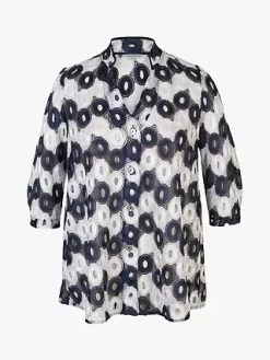 Chesca Gupiere Lace Circle Jacket, Ivory/Navy -Sports And Leisure Equipment Store 004923678alt5