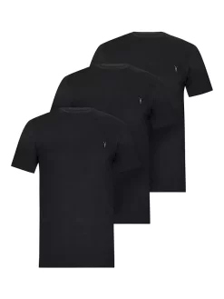 AllSaints Brace Tonic Crew Neck T-Shirts, Pack Of 3, Black -Sports And Leisure Equipment Store 005162367alt3