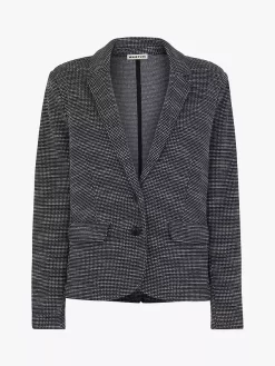 Whistles Tweed Slim Jersey Jacket, Navy/Multi -Sports And Leisure Equipment Store 005276389alt2