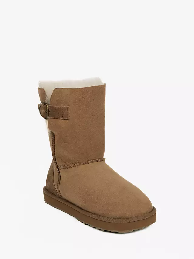 Just Sheepskin Surrey Suede Ankle Boots, Chestnut 5 Just Sheepskin Surrey Suede Ankle Boots, Chestnut - Image 3
