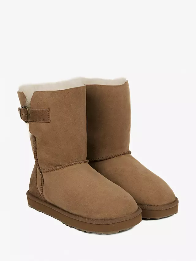 Just Sheepskin Surrey Suede Ankle Boots, Chestnut 8 Just Sheepskin Surrey Suede Ankle Boots, Chestnut - Image 6