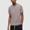 AllSaints Brace Crew Neck Pullover Jersey T-Shirt, Flint Grey -Sports And Leisure Equipment Store 005637605