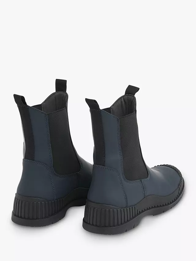 Whistles Denver Leather Ankle Boots, Navy 4 Whistles Denver Leather Ankle Boots, Navy - Image 2