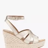 UGG Careena Leather Wedge Sandals, Pale Gold -Sports And Leisure Equipment Store 005788134