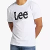 Lee Regular Fit Cotton Large Logo T-Shirt, White -Sports And Leisure Equipment Store 005890249