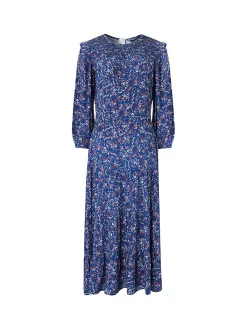 Baukjen Cece Floral Print Midi Dress, Blue Vine -Sports And Leisure Equipment Store 006030327alt3