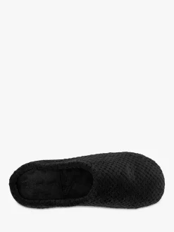 Totes Popcorn Terry Mule Slippers, Black 10 Totes Popcorn Terry Mule Slippers, Black -Sports And Leisure Equipment Store 006057616alt2