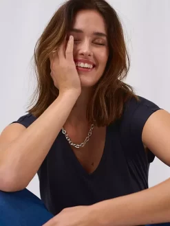 KAFFE Lise Relaxed Fit T-Shirt, Washed Black -Sports And Leisure Equipment Store 006136468alt4