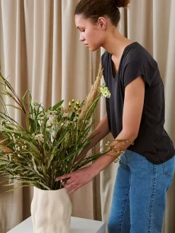 KAFFE Lise Relaxed Fit T-Shirt, Washed Black -Sports And Leisure Equipment Store 006136468alt9