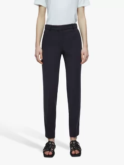 Jigsaw Palmer Fluid Twill Trousers, Black