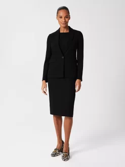 Hobbs Petite Alva Longline Jacket, Black