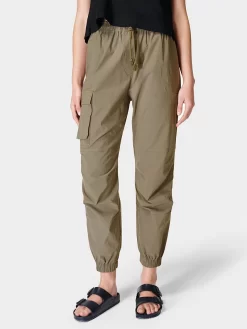 Sweaty Betty Quinn Cargo Trousers, Birch Green