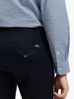 Scotch & Soda Stuart Organic Cotton Blend Chinos, 0002 - Night -Sports And Leisure Equipment Store 006173001alt5