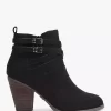 KG Kurt Geiger Spike3 Microsuede Block Heel Ankle Boots, Black -Sports And Leisure Equipment Store 006241962 1
