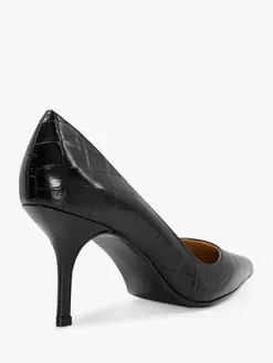 Dune Bold Leather Stiletto Heel Court Shoes, Black 9 Dune Bold Leather Stiletto Heel Court Shoes, Black -Sports And Leisure Equipment Store 006246381alt3