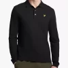 Lyle & Scott Long Sleeve Polo Shirt, Z865 Jet Black -Sports And Leisure Equipment Store 006284237