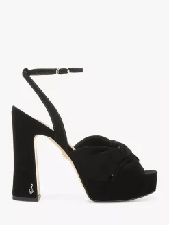 Sam Edelman Kristen Block Heel Platform Sandals, Black