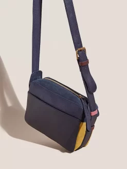 White Stuff Lola Leather Camera Cross Body Bag, Teal/Multi -Sports And Leisure Equipment Store 006311114alt3