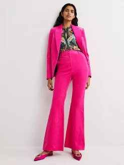 Boden Fitted Flared Trousers, Wild Watermelon Pink -Sports And Leisure Equipment Store 006317939alt6