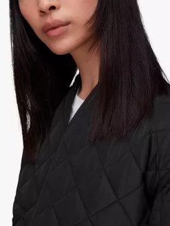 Whistles Lydia Quilted Jacket, Black, Black -Sports And Leisure Equipment Store 006324132alt4