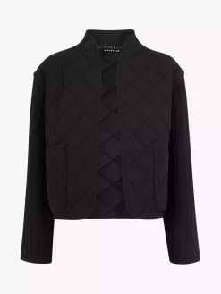 Whistles Lydia Quilted Jacket, Black, Black -Sports And Leisure Equipment Store 006324132alt5