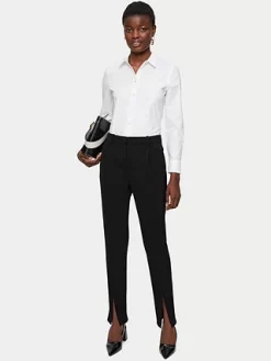 Jigsaw Paris Split Hem Trousers, Black -Sports And Leisure Equipment Store 006342909alt2