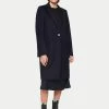 Jigsaw Relaxed Wool City Tailored Coat, Navy -Sports And Leisure Equipment Store 006344898