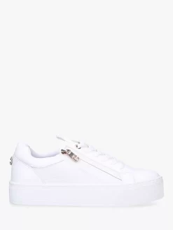 Carvela Junior Zip Lace Up Trainers, White