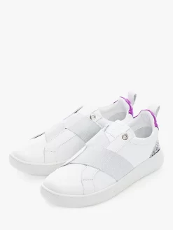 Moda In Pelle Brayla Leather Trainers, White -Sports And Leisure Equipment Store 006346770alt2