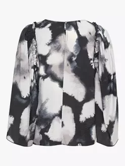 InWear Aven Wing Sleeve Blouse, Grey Giant Splash -Sports And Leisure Equipment Store 006348482alt4