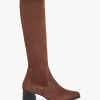 Whistles Blaire Stretch Knee High Suede Boots, Brown -Sports And Leisure Equipment Store 006349556