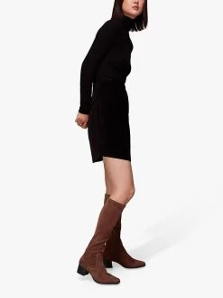 Whistles Blaire Stretch Knee High Suede Boots, Brown -Sports And Leisure Equipment Store 006349556alt3