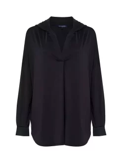 French Connection Renya Modal Jersey Hooded Top, Moonless Night -Sports And Leisure Equipment Store 006358047alt3