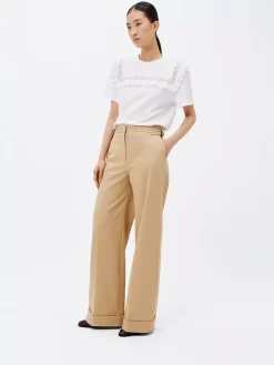 See By Chloé Gabardine Trousers, Jungle Brown