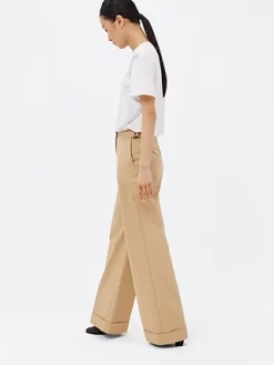 See By Chloé Gabardine Trousers, Jungle Brown -Sports And Leisure Equipment Store 006358572alt2