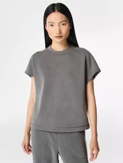 Sweaty Betty Sand Wash Dance T-Shirt, Charcoal Grey