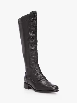 Moda In Pelle Sidnee Leather Knee High Boots, Black 8 Moda In Pelle Sidnee Leather Knee High Boots, Black -Sports And Leisure Equipment Store 006372642alt1