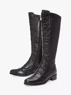 Moda In Pelle Sidnee Leather Knee High Boots, Black 10 Moda In Pelle Sidnee Leather Knee High Boots, Black -Sports And Leisure Equipment Store 006372642alt3