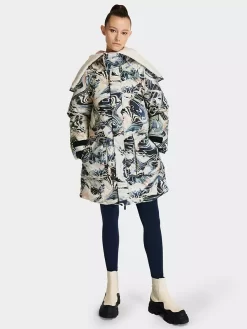 Sweaty Betty Matterhorn Ski Parka, Blue Glacier Print