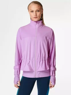 Sweaty Betty Fast Lane Running Jacket, Aeon Purple