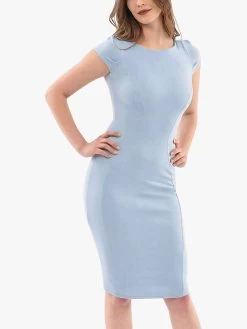 Closet London Jersey Bodycon Mini Dress, Blue