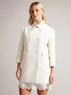 Ted Baker Maisunn Double Breasted Hip Length Pea Coat