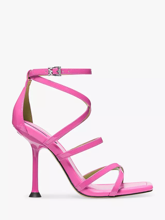 MICHAEL Michael Kors Imani Strappy Heeled Sandals, Cerise 3 MICHAEL Michael Kors Imani Strappy Heeled Sandals, Cerise