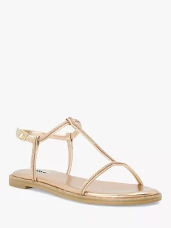 Dune Narrate Crystal Flat Sandals, Rose Gold -Sports And Leisure Equipment Store 006398912alt3