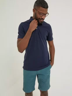 FatFace Organic Pique Polo, Navy