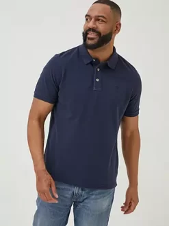FatFace Organic Pique Polo, Navy -Sports And Leisure Equipment Store 006400300alt4