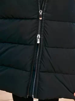 Sosandar Longline Padded Coat With Removable Hood, Black -Sports And Leisure Equipment Store 006401714alt4