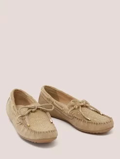 White Stuff Suede Pin Stud Moccasins, Light Neutral -Sports And Leisure Equipment Store 006402348alt4