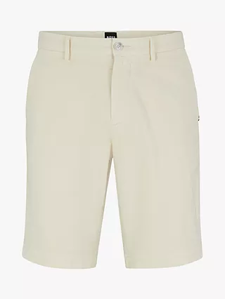 Hugo Boss BOSS Slice Slim Fit Chino Shorts, Open White 6 Hugo Boss BOSS Slice Slim Fit Chino Shorts, Open White - Image 4